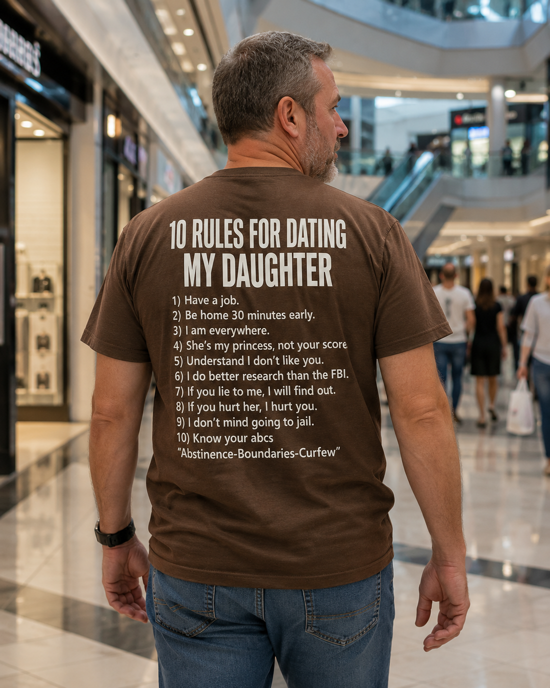 10 Rules for Dating My Daughter Shirt – Funny Protective Dad T-Shirt, Father’s Day Gift
