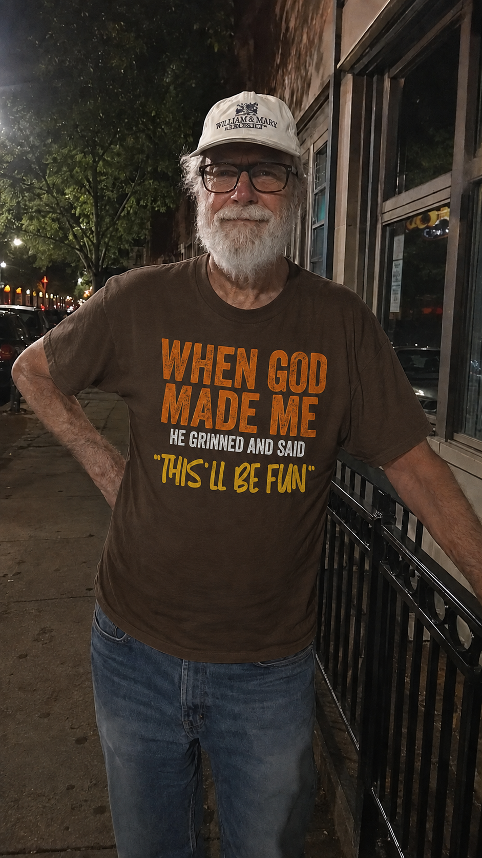 When God Made Me Funny Dad T-Shirt
