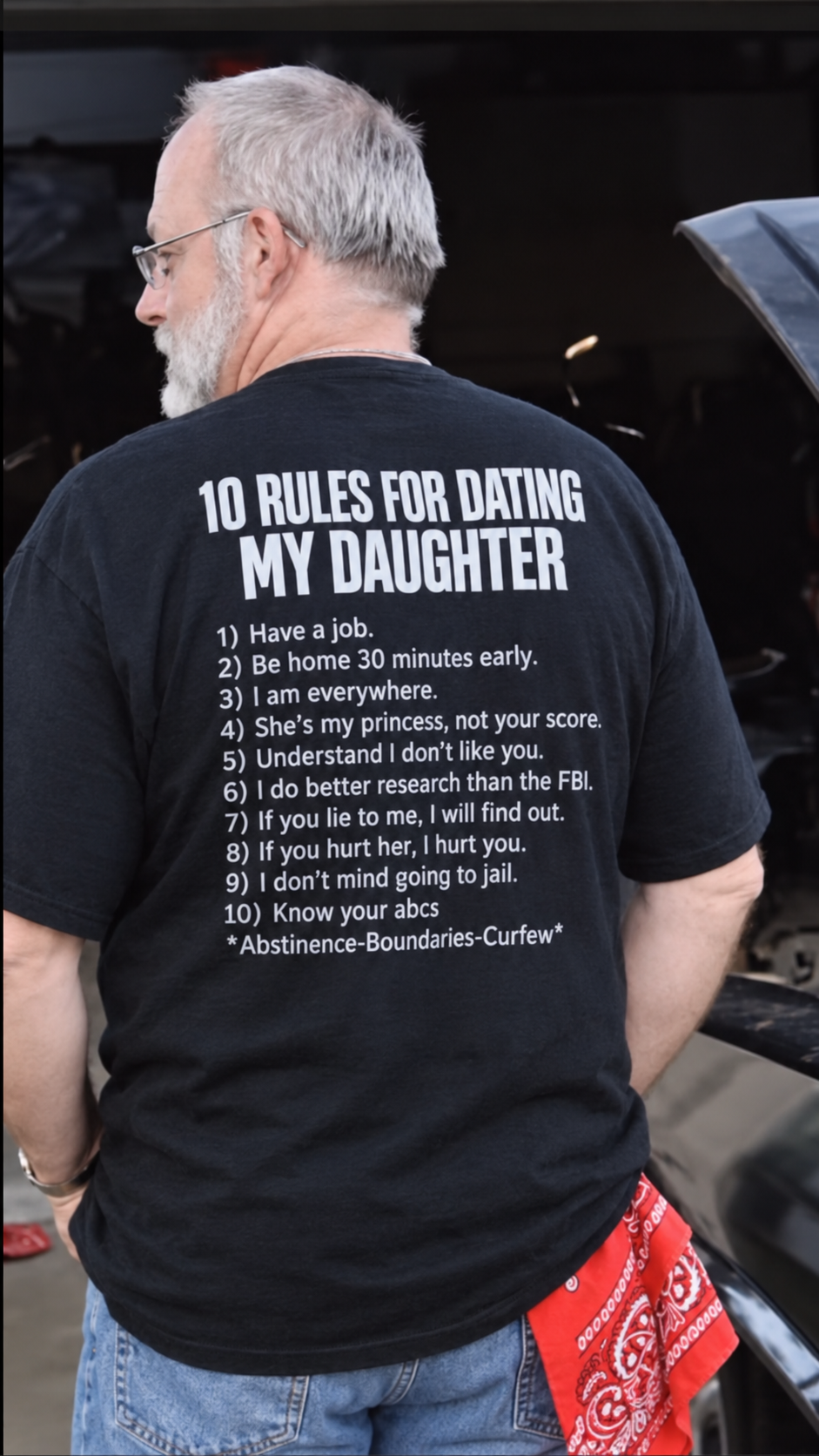 10 Rules for Dating My Daughter Shirt – Funny Protective Dad T-Shirt, Father’s Day Gift