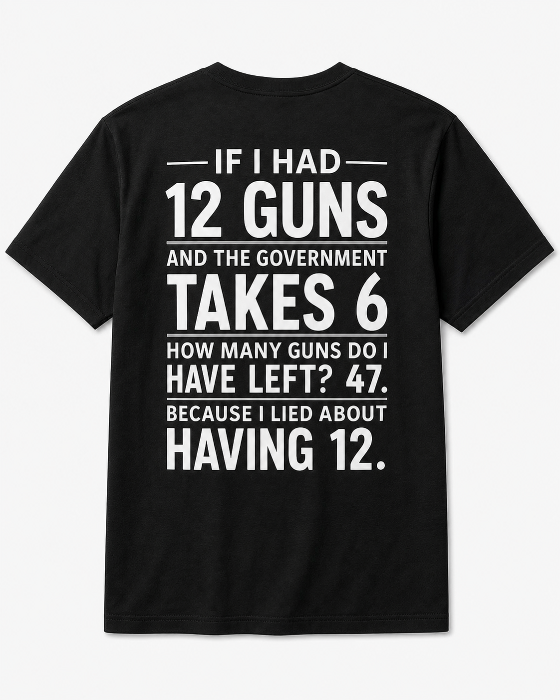 If I Had 12 Guns Funny 2A T-Shirt