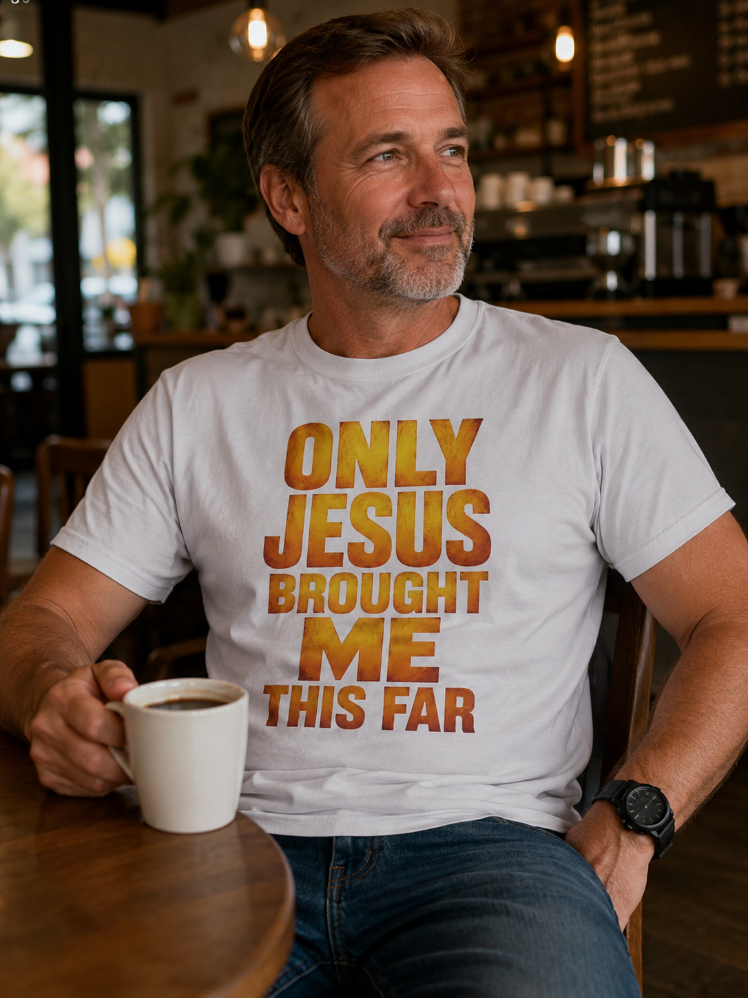 Only Jesus Brought Me This Far Shirt – Funny Protective Dad T-Shirt