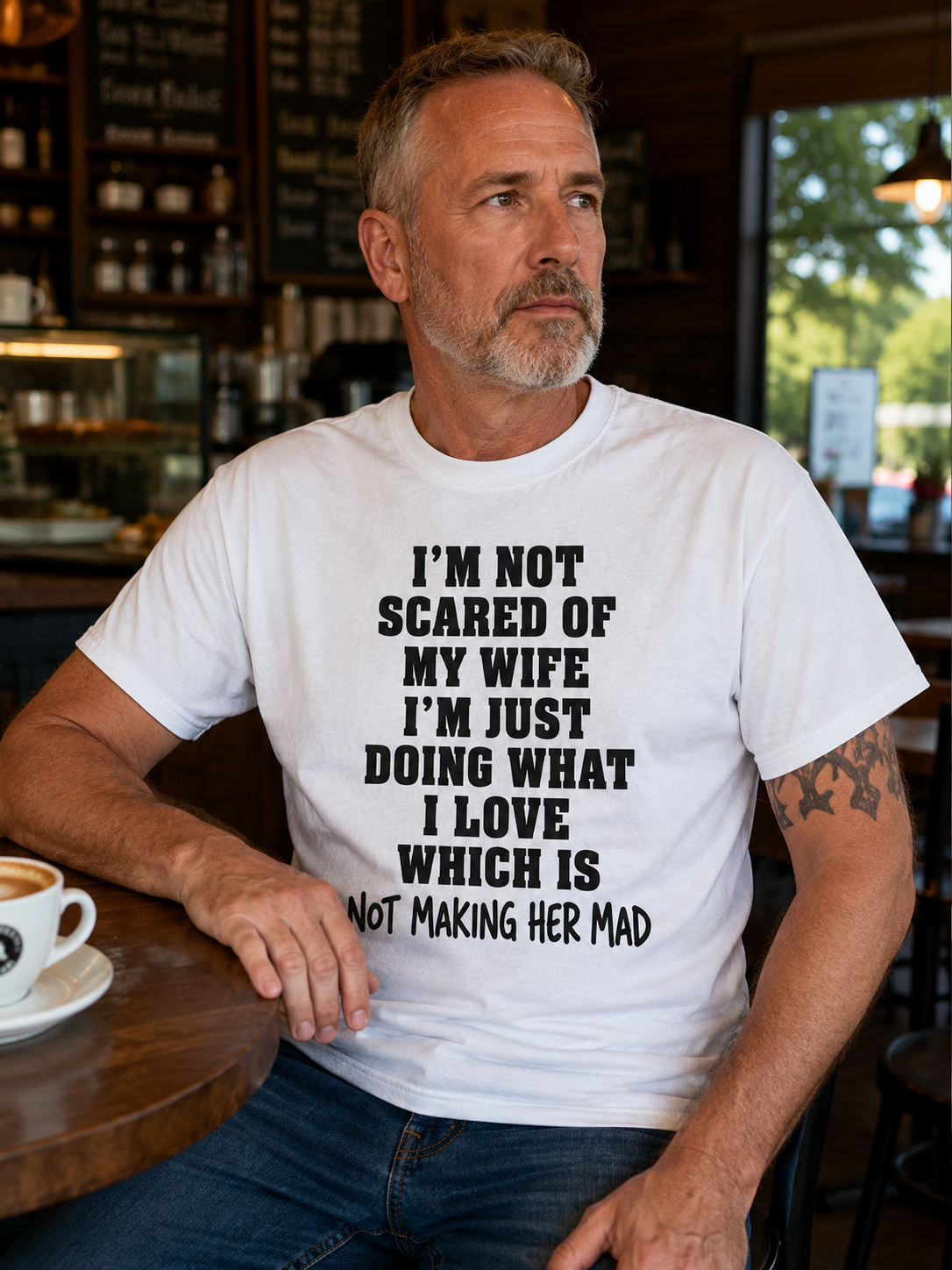 Im Not Scared Of My Wife Im Just Doing What I love Shirt – Funny Protective Dad T-Shirt