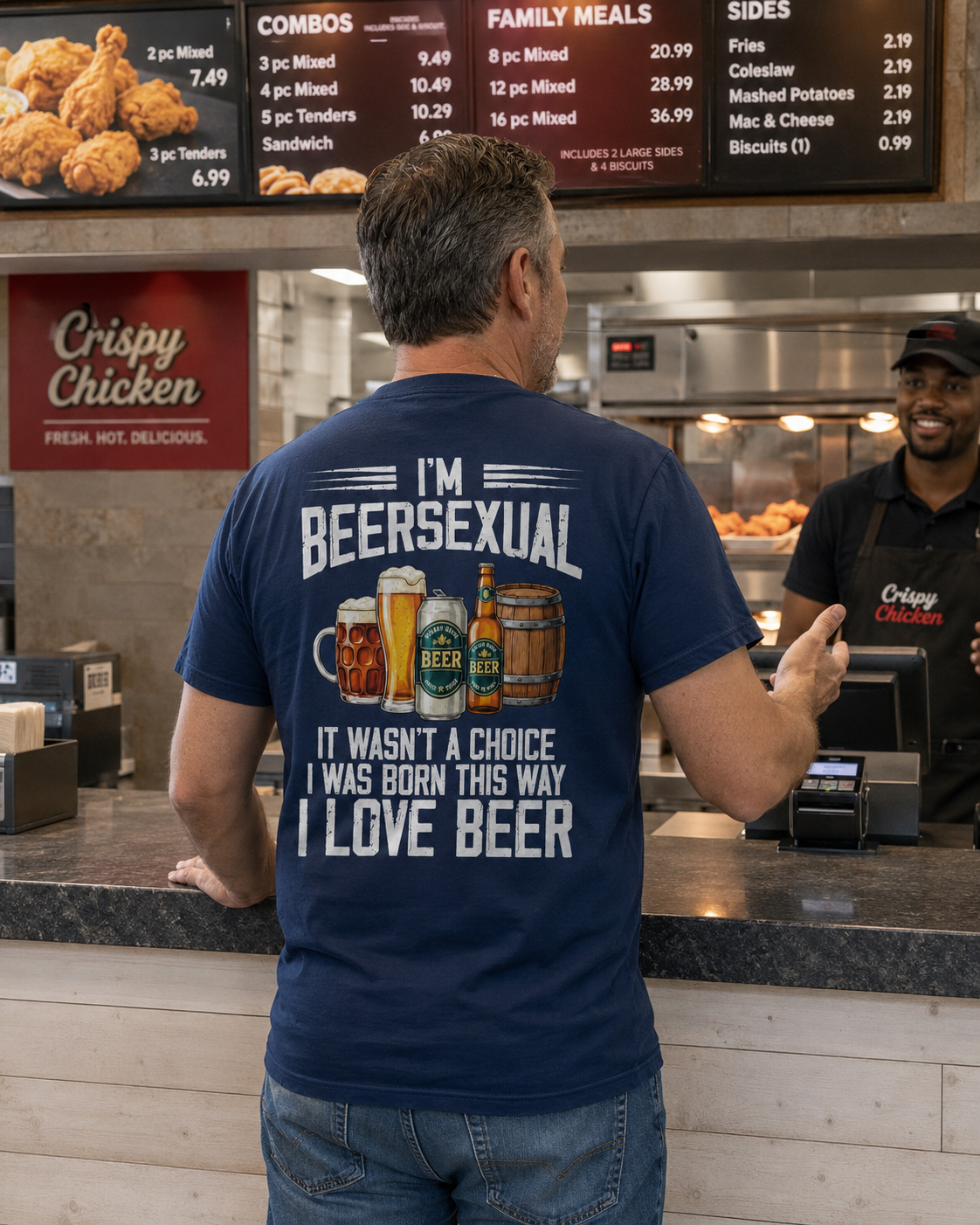 I'm Beersexual Shirt – Funny Protective Dad T-Shirt