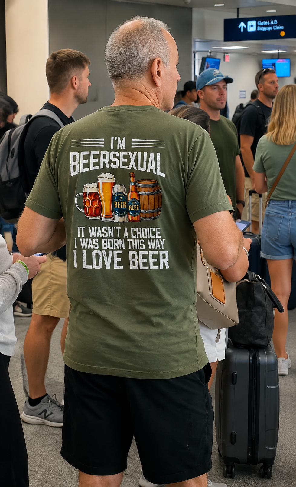 I'm Beersexual Shirt – Funny Protective Dad T-Shirt