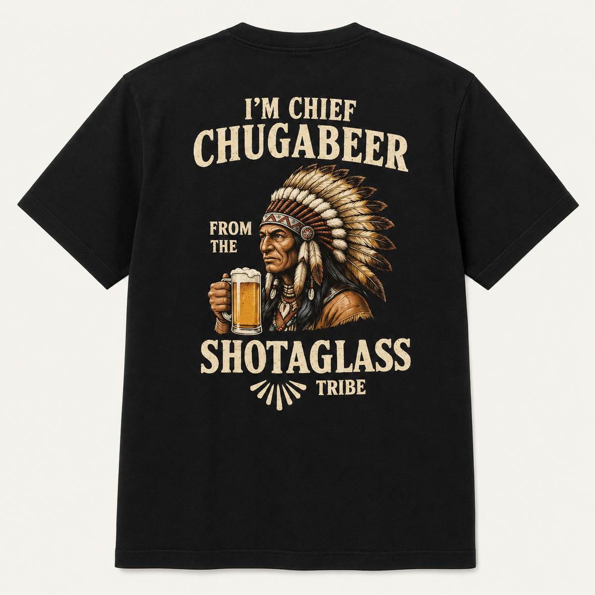 Chief Chugabeer Funny Drinking T-Shirt