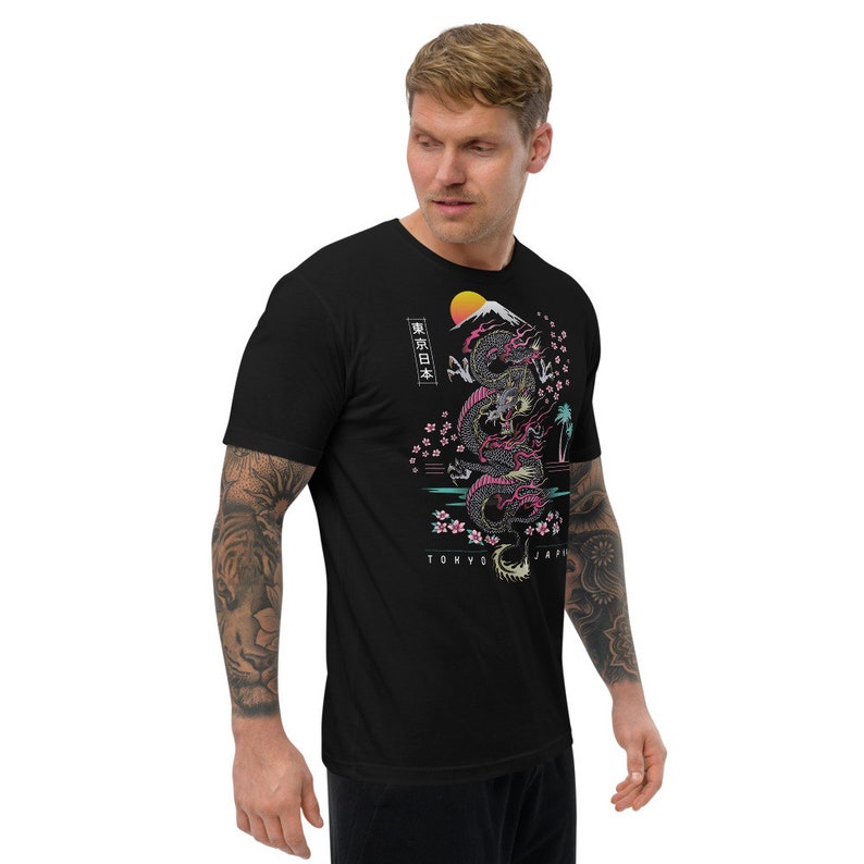 Japanese Traditional Dragon Tee - Gift for friend