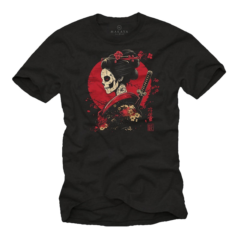 Japanese Geisha Warrior Tee - Gift for friend
