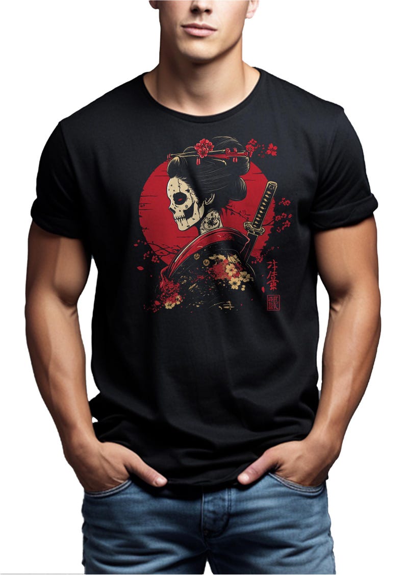 Japanese Geisha Warrior Tee - Gift for friend