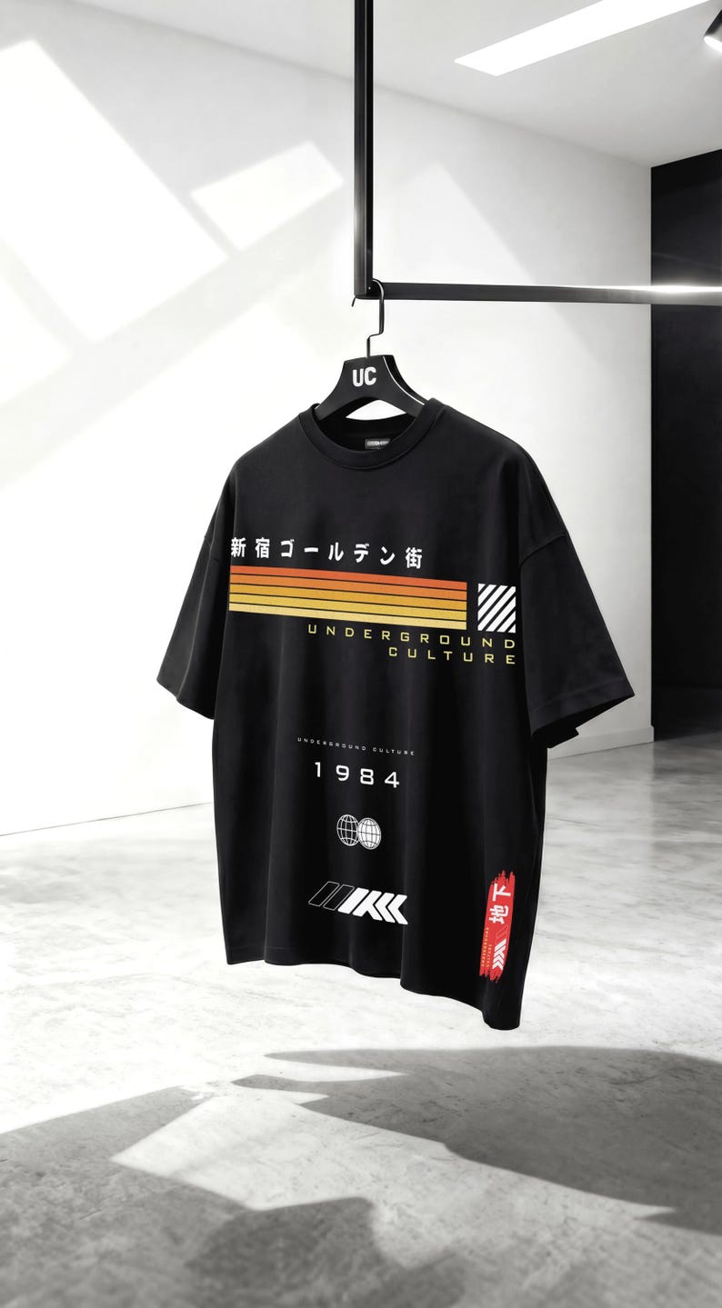 Japanese Boxy Streetwear Tee - Gift for friend