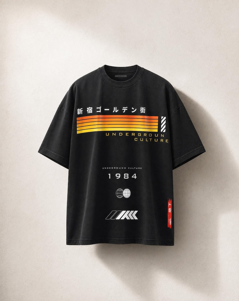 Japanese Boxy Streetwear Tee - Gift for friend