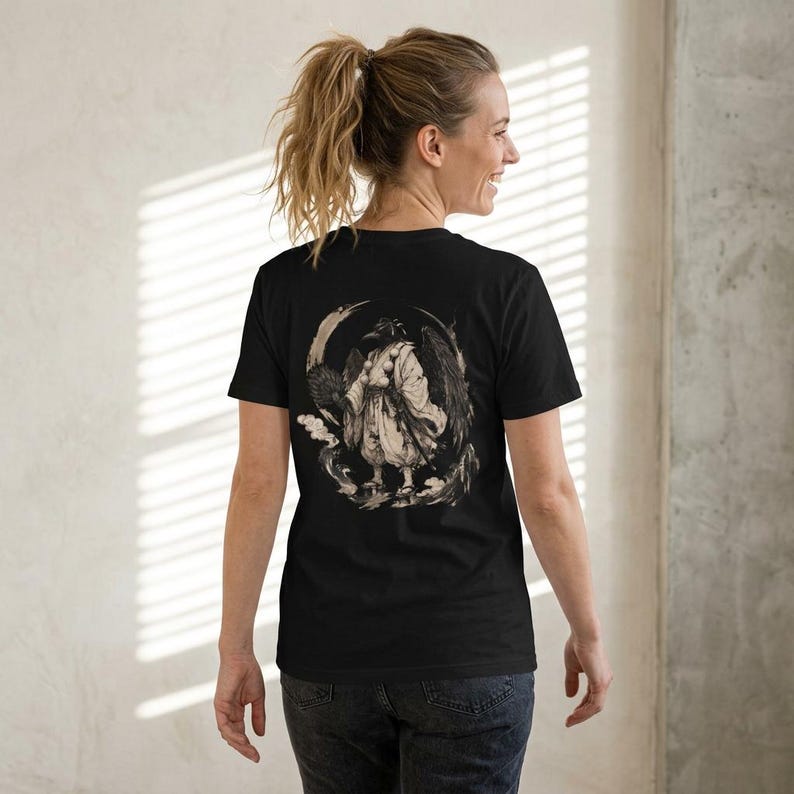 Japanese Karasu Tengu Mythology Tee - Gift for friend