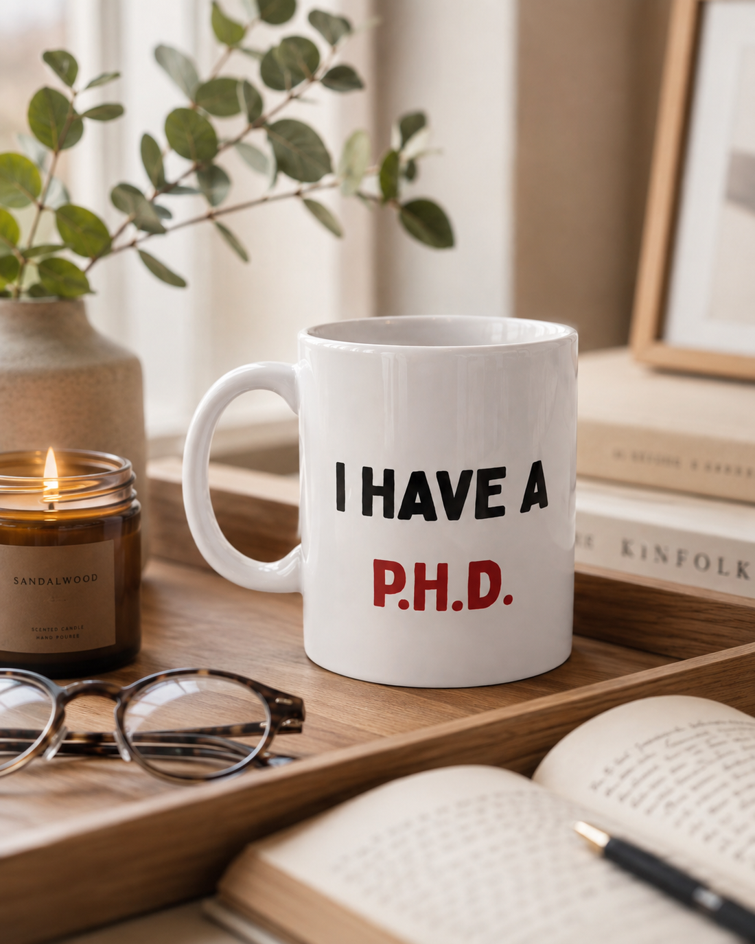 P.H.D. Funny Mug – Pretty Huge Dick Joke Coffee Mug, Adult Humor Gift for Him