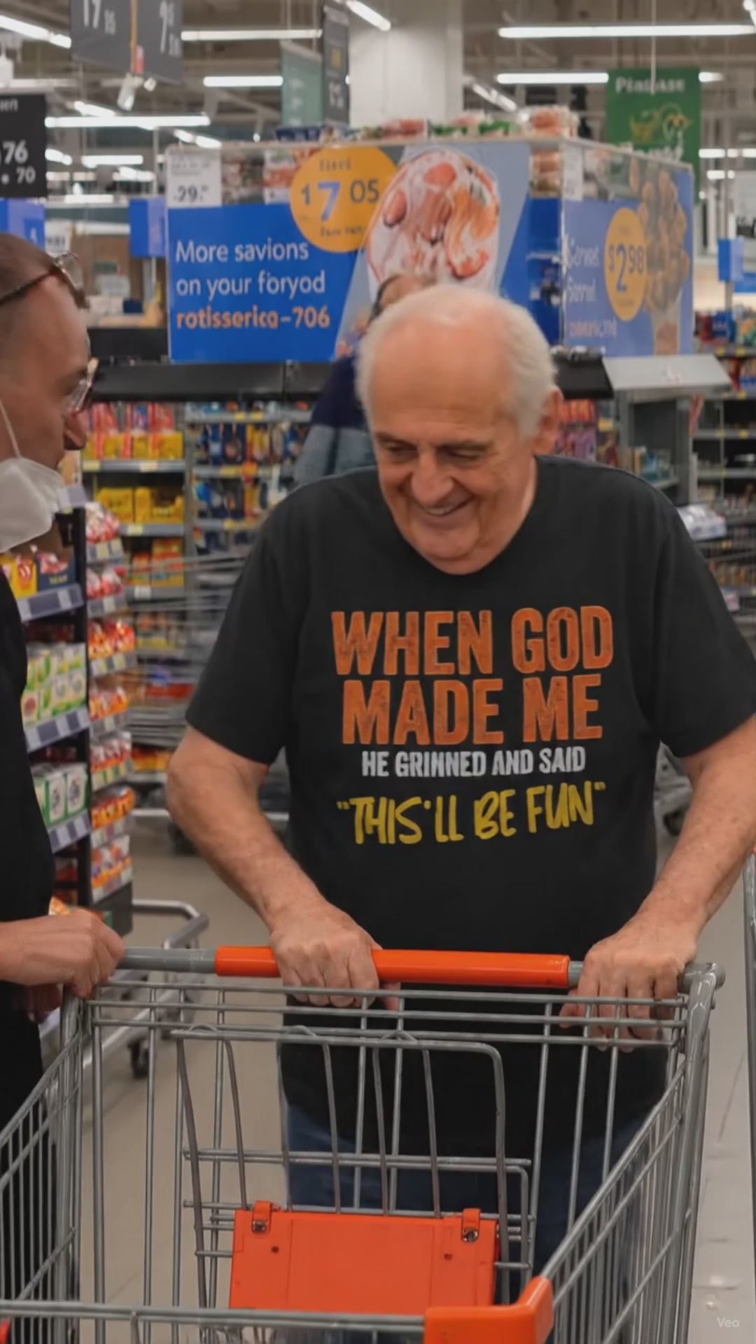When God Made Me Funny Dad T-Shirt