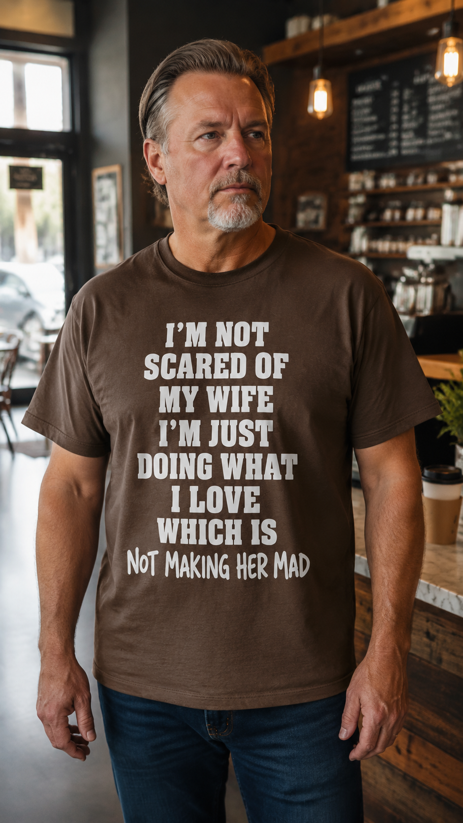 Im Not Scared Of My Wife Im Just Doing What I love Shirt – Funny Protective Dad T-Shirt