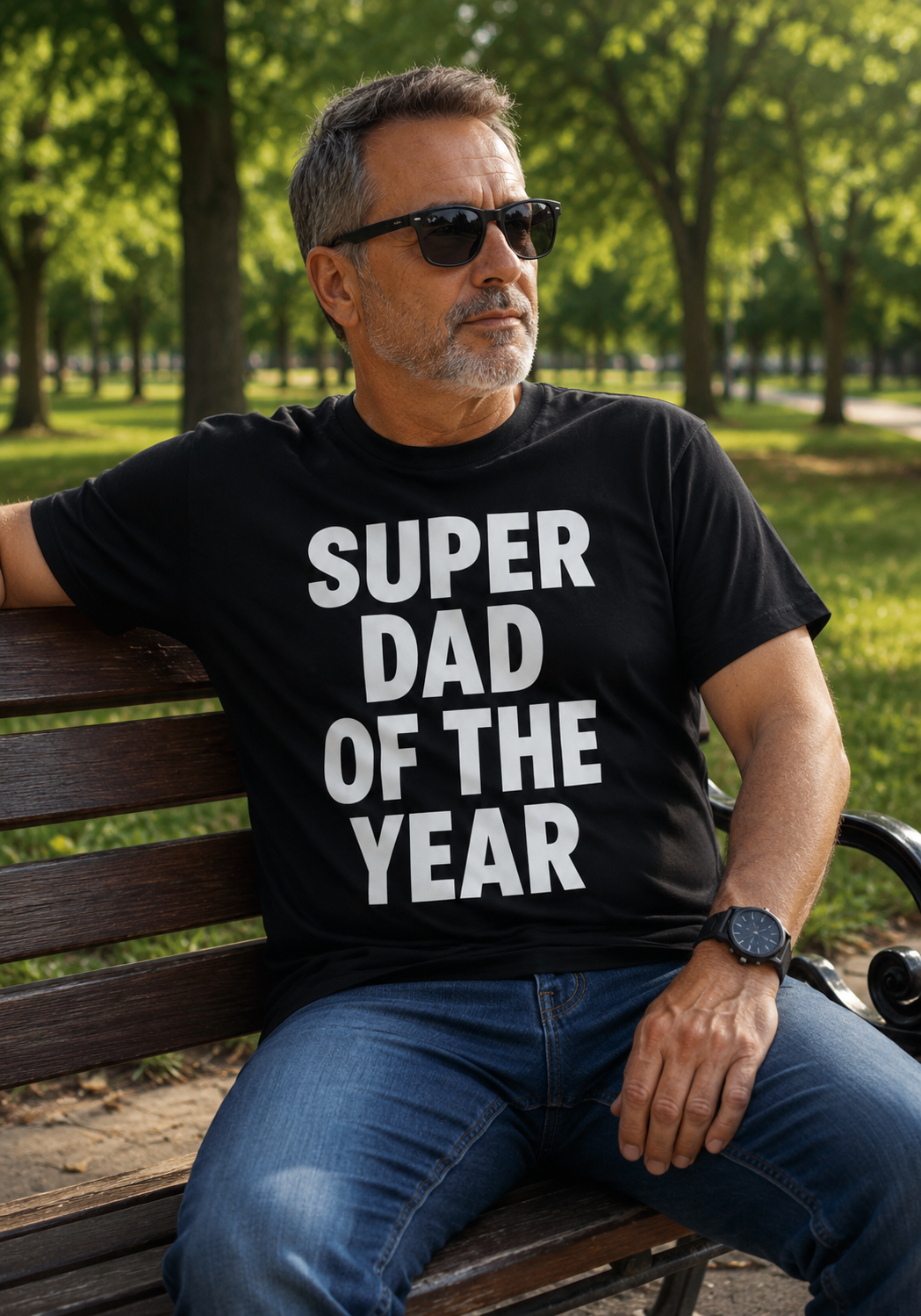 Super Dad Of The Year Shirt – Funny Protective Dad T-Shirt